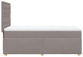 ΚΡΕΒΑΤΙ BOXSPRING ΜΕ ΣΤΡΩΜΑ TAUPE 90X190 ΕΚ.ΥΦΑΣΜΑΤΙΝΟ 3291153