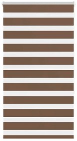 vidaXL Ζέβρα τυφλή Καφέ Πλάτος υφάσματος 70,9 εκ. Πολυεστέρας