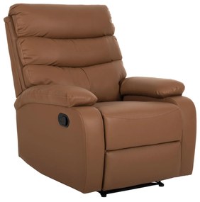 ARMCHAIR RELAX YASUMU  BROWN PU 80x93x100Hcm.