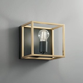 Φωτιστικό Τοίχου - Απλίκα I-Kimera-AP1 E27 22,5x20x20cm Black-Gold Luce Ambiente Design