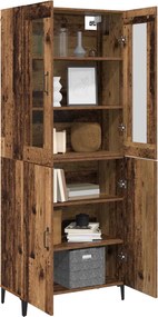 vidaXL Highboard 2 pcs Παλαιό ξύλο Επεξεργασμένο ξύλο