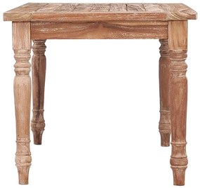 Τραπεζάκι Batavia Λευκή Πατίνα 90 x 50 x 45 εκ. Μασίφ Ξύλο Teak - Καφέ