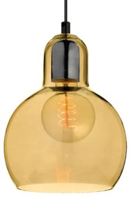 Φωτιστικό Οροφής Μονόφωτο Aca Bloom V292851PAM Amber