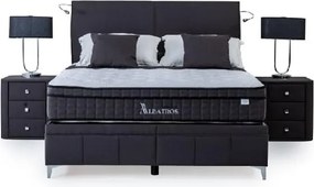 Κρεβάτι Panna με Αποθηκευτικό Χώρο - 140x190cm Ανθρακί