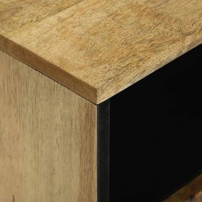 vidaXL Κομοδίνο με συρτάρι Καφέ 50 x 33 x 60 εκ Μασίφ ξύλο μάνγκο