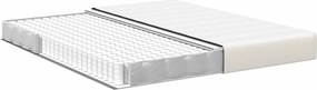 vidaXL Στρώμα Κρεβατιού με στρώμα Κρεμ 180 x 200 cm ύφασμα