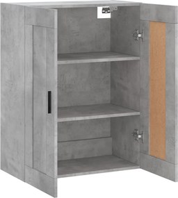 vidaXL Ντουλάπι Επιτοίχιο Γκρι Σκυροδεμ. 69,5x34x90 εκ. Επεξεργ. Ξύλο