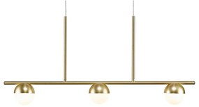 Φωτιστικό Οροφής - Ράγα Contina 3 2010953035 G9 5W 90x41,3cm Brass Nordlux