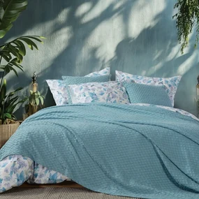 Μαξιλαροθήκες Feraggio (Σετ 2τμχ) Petrol Nef-Nef Homeware 52 X 72 Βαμβάκι-Πολυέστερ