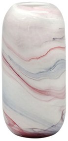 Βάζο Φυσητό Marble Effect 15-00-23928 17x12,5x32,5cm Multi Marhome Γυαλί