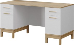 Γραφείο Ξύλο / Λευκό Δρυς DEGRA 150x65x77.15