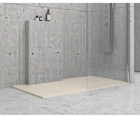 Ντουζιέρα ορθογώνια υψηλής αντοχής PIETRA Cream KARAG 80x160x2,5cm