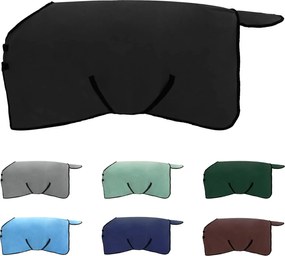 vidaXL Σαμάρι Ίππου Μαύρο Πολυεστέρας