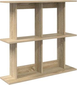 vidaXL Ράφι Τοίχου Επιτοίχιο Sonoma Δρυς 80 x 20 x 75 εκ