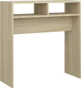 vidaXL Τραπεζάκι Κονσόλα Sonoma Δρυς 78x30x80 εκ. από Επεξ. Ξύλο