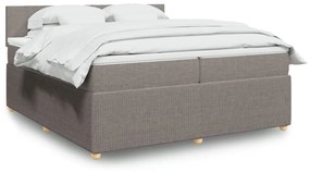 ΚΡΕΒΑΤΙ BOXSPRING ΜΕ ΣΤΡΩΜΑ TAUPE 200X200 ΕΚ. ΥΦΑΣΜΑΤΙΝΟ 3287560