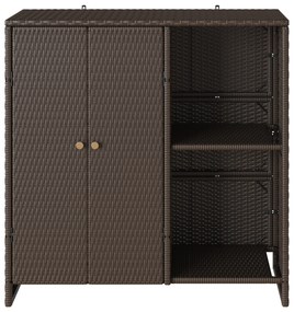 vidaXL Ντουλάπα αποθήκευσης Καφέ 100x36x102 εκ Ρατάν