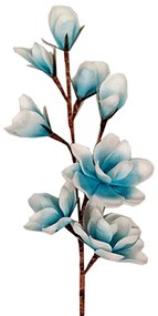 Κλαδί Με Λουλούδια Γαλάζιο-Λευκό Art Et Lumiere 80εκ. 10202