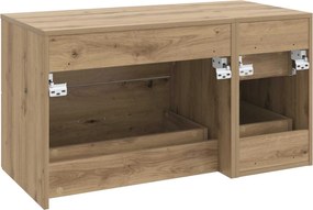 vidaXL Σετ Επίπλων Μπάνιου 2 τμχ. Artisan Δρυς Επεξεργασμένο Ξύλο