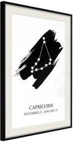 Αφίσα - Zodiac: Capricorn I - 20x30 - Μαύρο - Με πασπαρτού