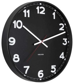 Ρολόι Τοίχου New Classic KA5847BK Φ40,6cm Black Karlsson Μέταλλο