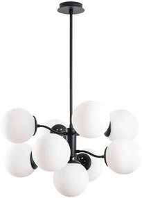 Φωτιστικό Οροφής Mudoni 536NTD1170 Φ70x80cm 9xE27 40W Black-White Opviq