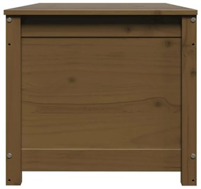 vidaXL Κουτί Αποθήκευσης Καφέ Μελί 110x50x45,5εκ από Μασίφ Ξύλο Πεύκου
