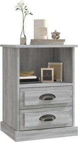 vidaXL Κομοδίνο Γκρι Sonoma 43x36x60 εκ.