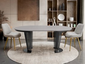 Τραπέζι Elantra Επεκτεινόμενο-Μαύρο – Γκρι-Μήκος: 100 εκ.