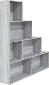 vidaXL Βιβλιοθήκη Γκρι Sonoma 155 x 24 x 160 εκ.