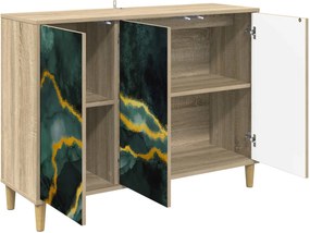 vidaXL Πλαϊνό γραφείο WIJHE Sonoma 102 x 33 x 75 εκ.