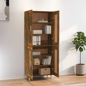 vidaXL Ντουλάπι Καπνιστή Δρυς 69,5x34x180 εκ. από Επεξεργασμένο Ξύλο