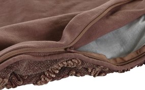 Κάλυψη μαξιλαριού DKD Home Decor 60 x 1 x 40 cm Καφέ Ρόμπος