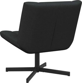 vidaXL Περιστρεφόμενη καρέκλα Μαύρο 63 x 75 x 76 εκ ύφασμα