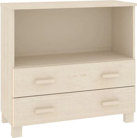vidaXL Ντουλάπι HAMAR Καφέ Μελί 85 x 35 x 80 εκ. Μασίφ Ξύλο Πεύκου