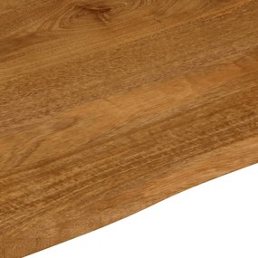 vidaXL Επιφάνεια Τραπεζιού 100x80x3,8 εκ. Live Edge Μασίφ Ξύλο Μάνγκο