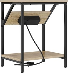 vidaXL Κομοδίνο Δρύς Sonoma 38 x 30 x 48 εκ. Επεξεργασμένο ξύλο