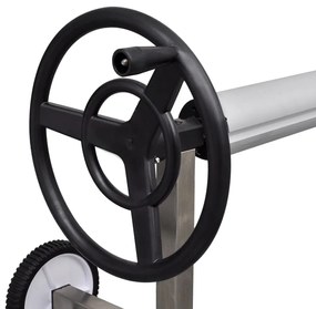 vidaXL Roller Καλύμματος Πισίνας με Βάση από Ανοξείδωτο Χάλυβα