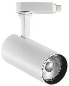 Σποτ Φωτιστικό Ράγας On-Off LED 25W IP20 4000K Fox Ideal Lux-322391-Λευκό 322391