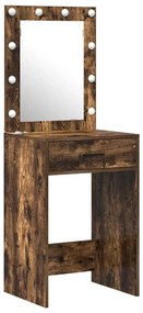 vidaXL Τραπέζι περιποίησης με συρτάρι 3 pcs Καφέ 50 x 41 x 135 εκ