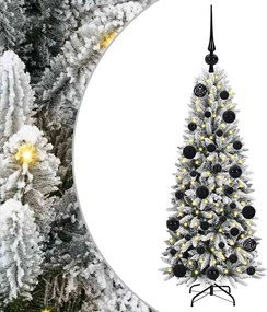vidaXL Τεχνητό Χριστουγεννιάτικο Δέντρο με 150 LED Λευκό 120 cm