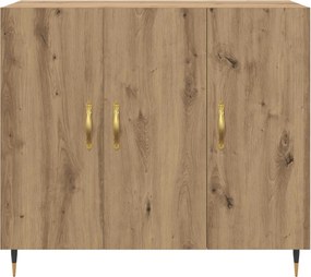 vidaXL Πλαϊνό γραφείο Artisan Oak 90 x 34 x 80 εκ. Επεξεργασμένο ξύλο