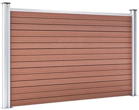 vidaXL Πάνελ Περίφραξης Καφέ 699 x 106 εκ. από WPC