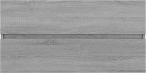 vidaXL Ντουλάπι Νιπτήρα Γκρι Sonoma 90x38,5x45 εκ. Επεξεργασμένο Ξύλο
