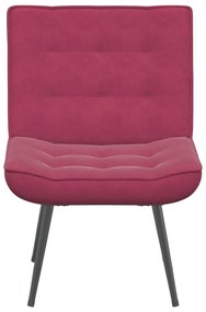 Καρέκλα χαλάρωσης Wine Red 64x74x84 cm Velvet - Κόκκινο