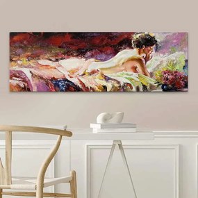 Πίνακας σε καμβά &quot;Naked Girl&quot; Megapap ψηφιακής εκτύπωσης 120x40x3εκ.