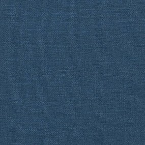 Κρεβάτι Boxspring με Στρώμα Μπλε 90x190 εκ.Υφασμάτινο - Μπλε