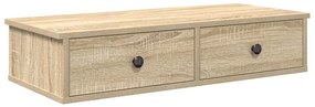 vidaXL Ράφι τοίχου με συρτάρια Sonoma Oak Κατασκευασμένο ξύλο