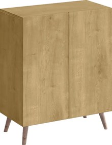 Παπουτσοθήκη Luce Megapap χρώμα sapphire oak 70x35x85εκ.