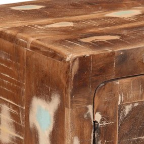 Κομοδίνο 40x32x46 cm Στερεό ξύλο αναγεννημένο - Καφέ
